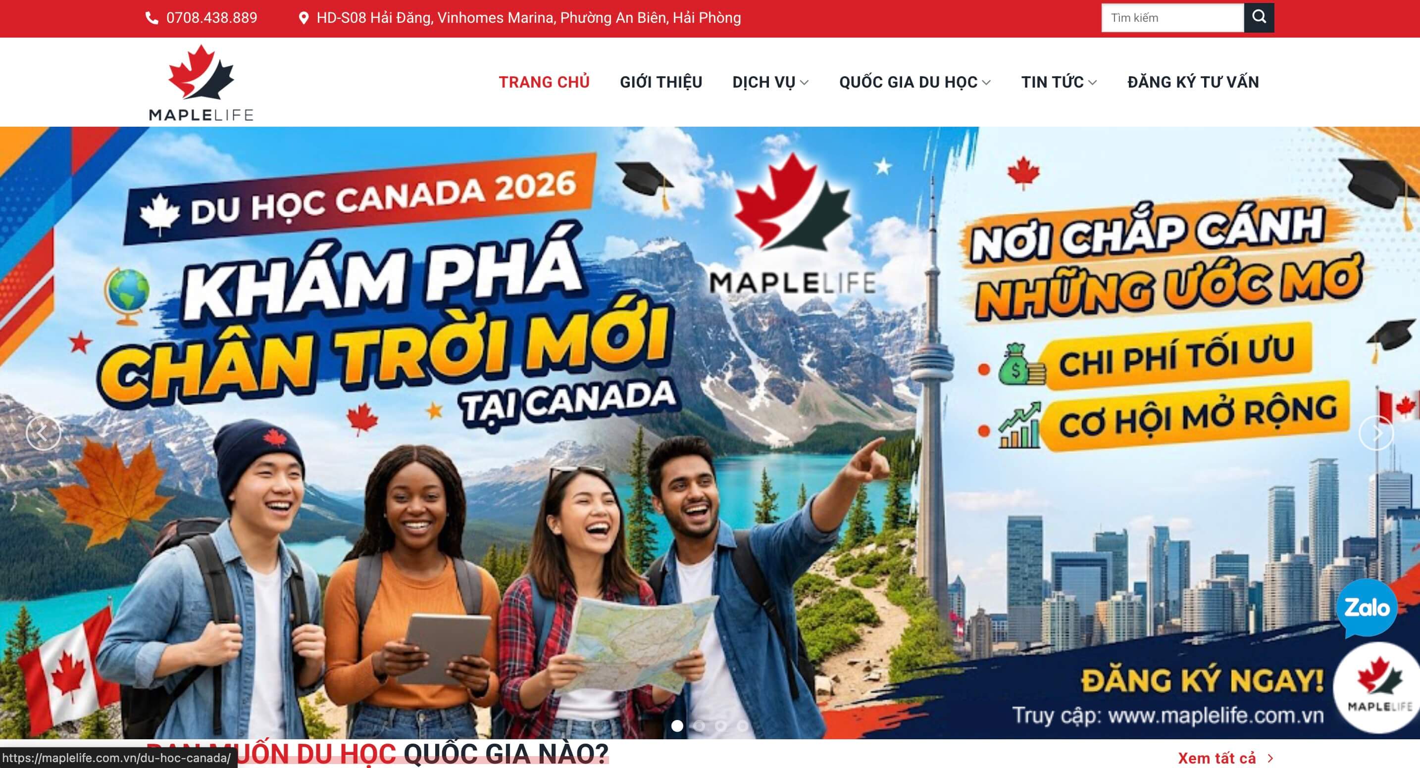 Maple Life – Website Tư Vấn Du Học Quốc Tế