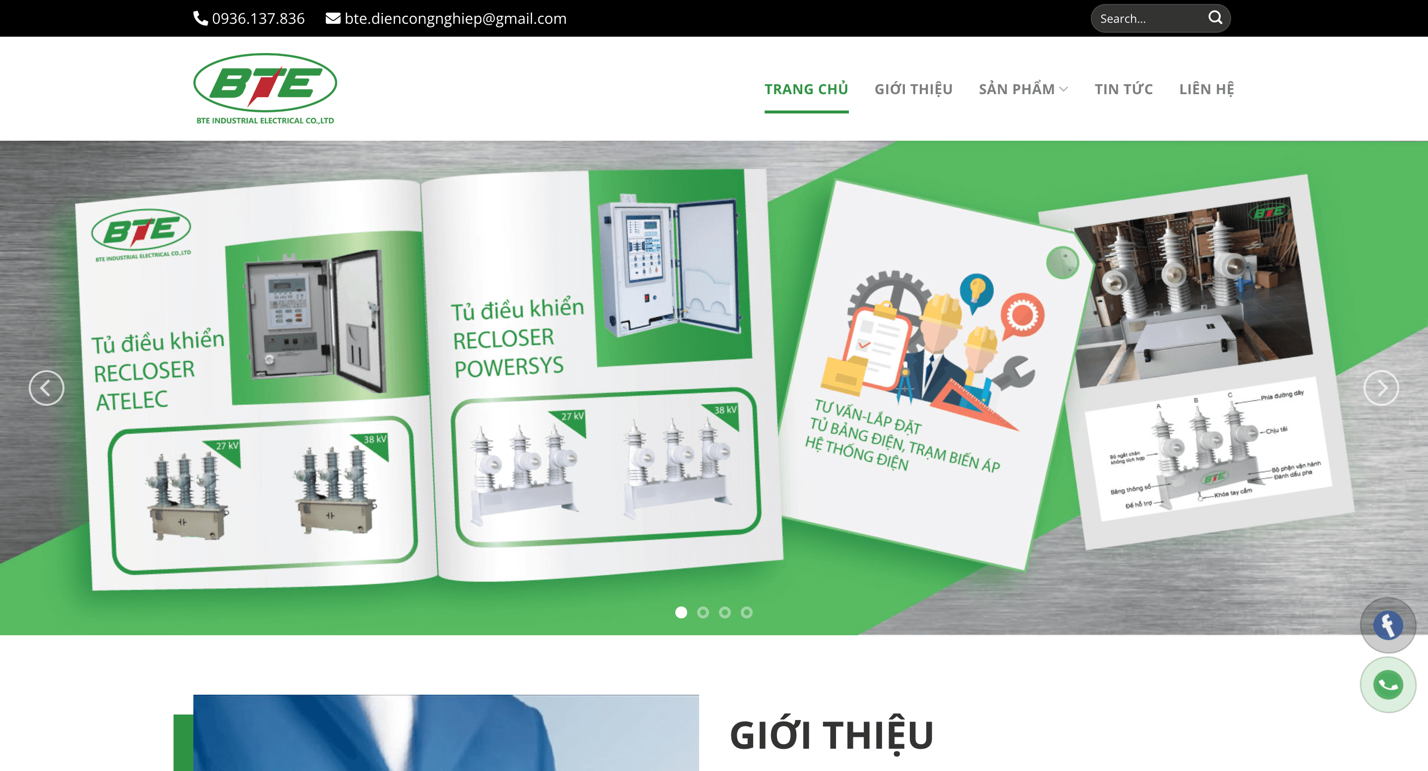 Điện Công Nghiệp BTE – Website Thiết Bị Điện