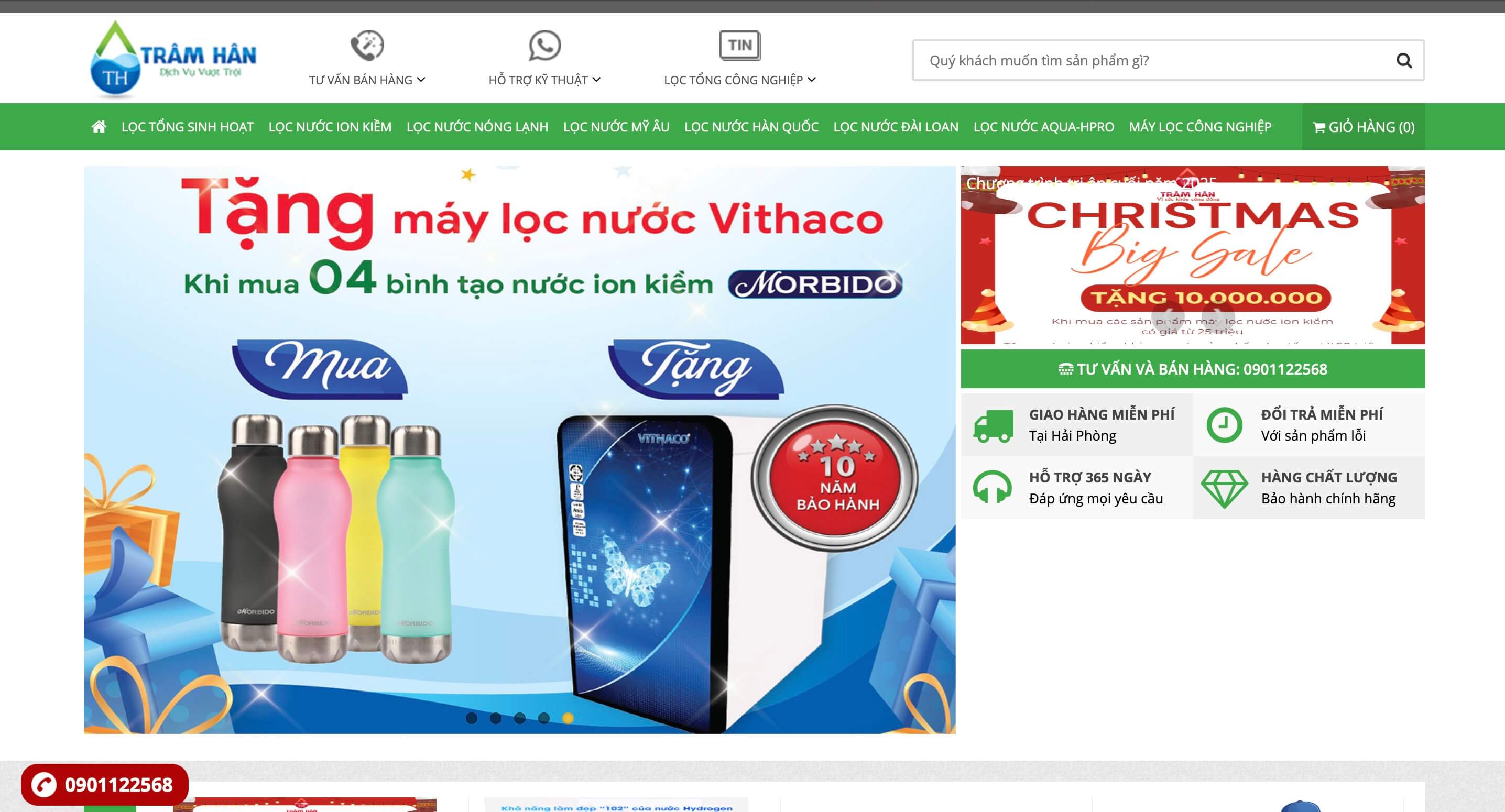 Trâm Hân – Website Bán Máy Lọc Nước & Thiết Bị Xử Lý Nước