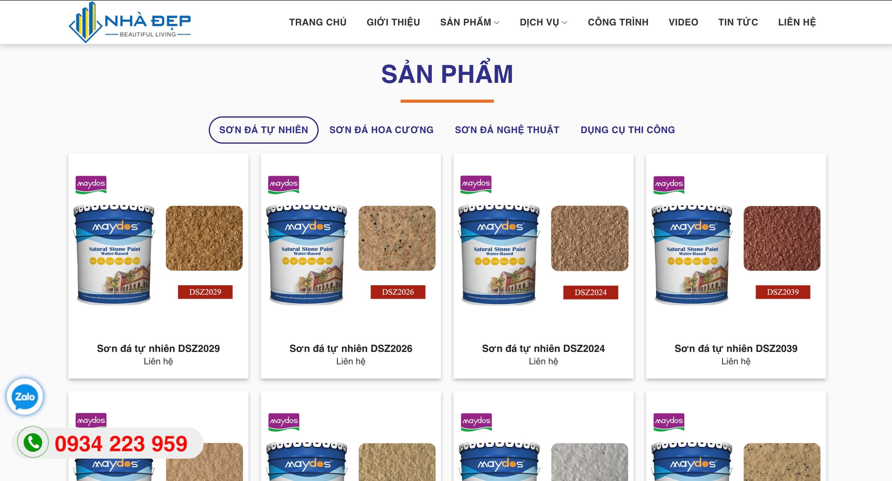 Sơn Đá Tự Nhiên Maydos – Website Bán Sơn Trang Trí