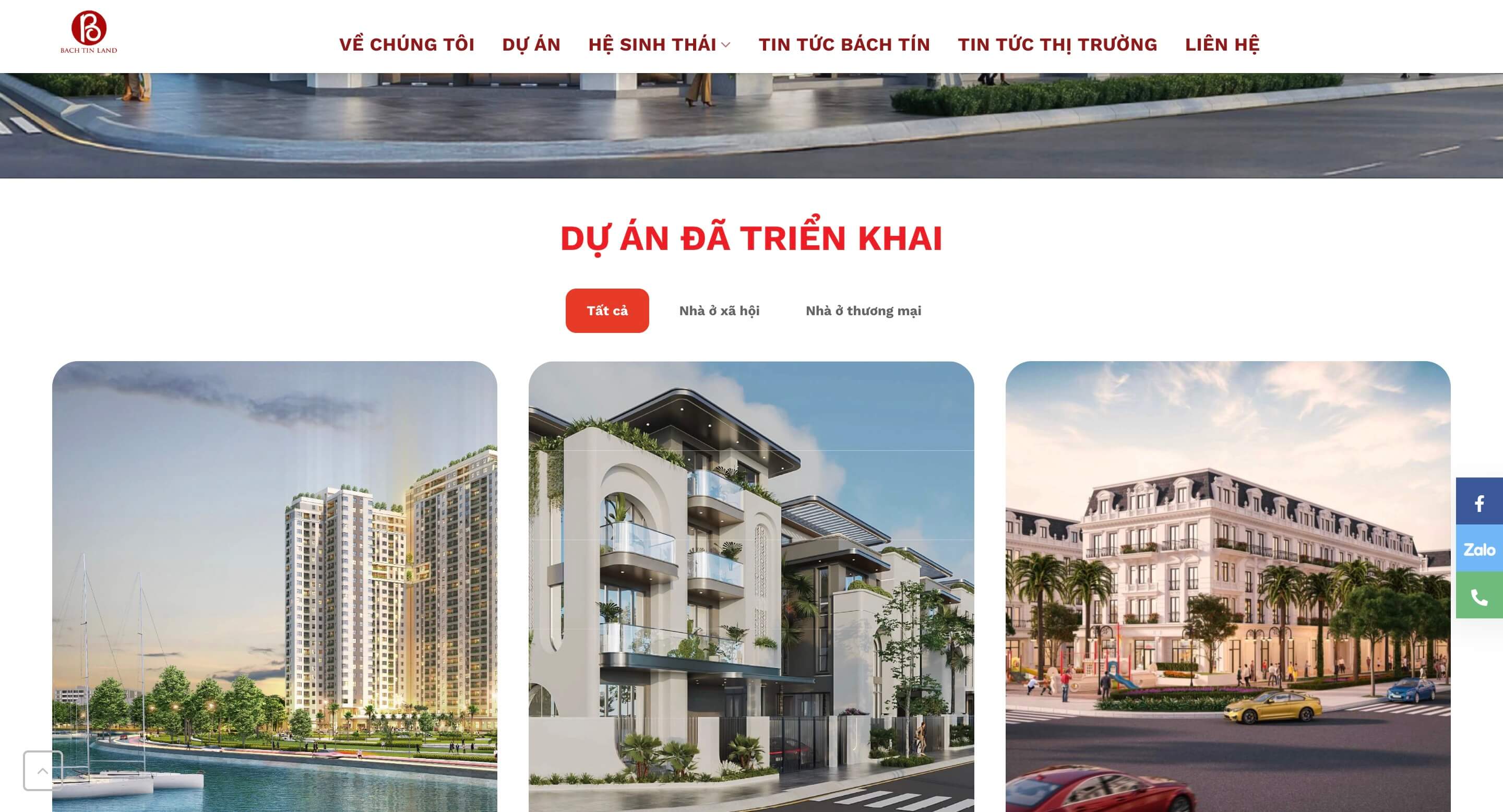Bách Tín Land – Website Phân Phối Dự Án Bất Động Sản